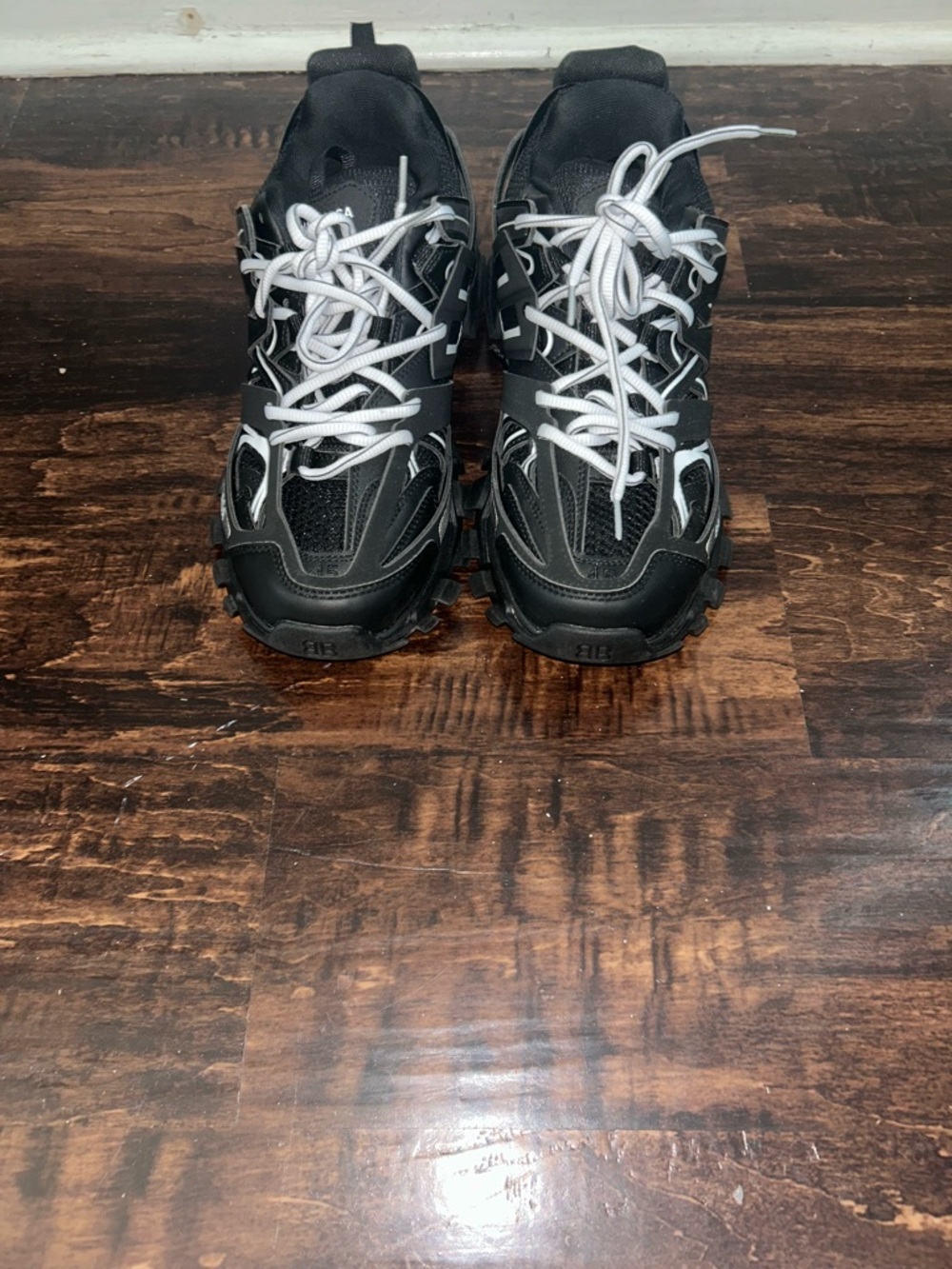 Balenciaga Black Sneakers with White Accents